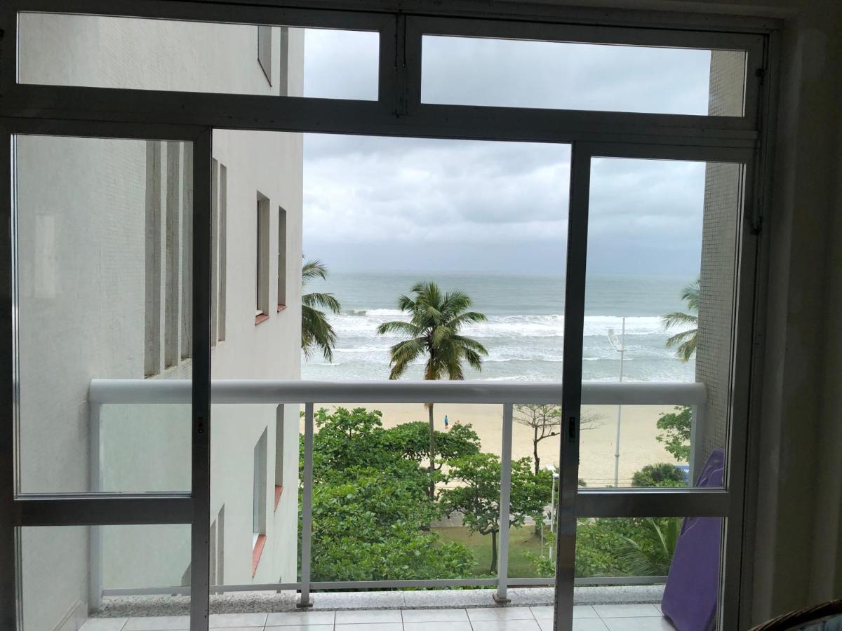 Apartamento pé na areia Guarujá Exterior foto
