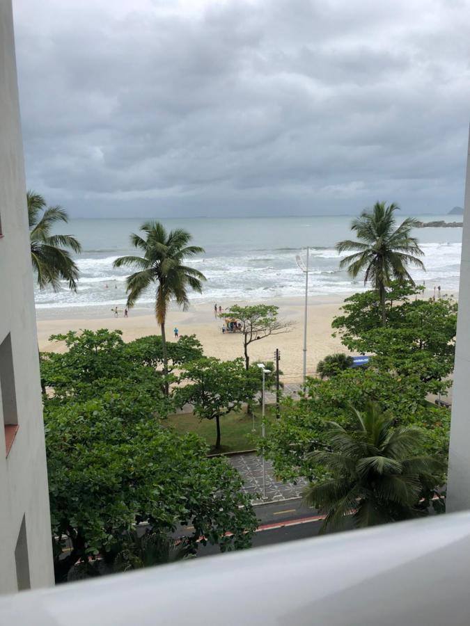 Apartamento pé na areia Guarujá Exterior foto