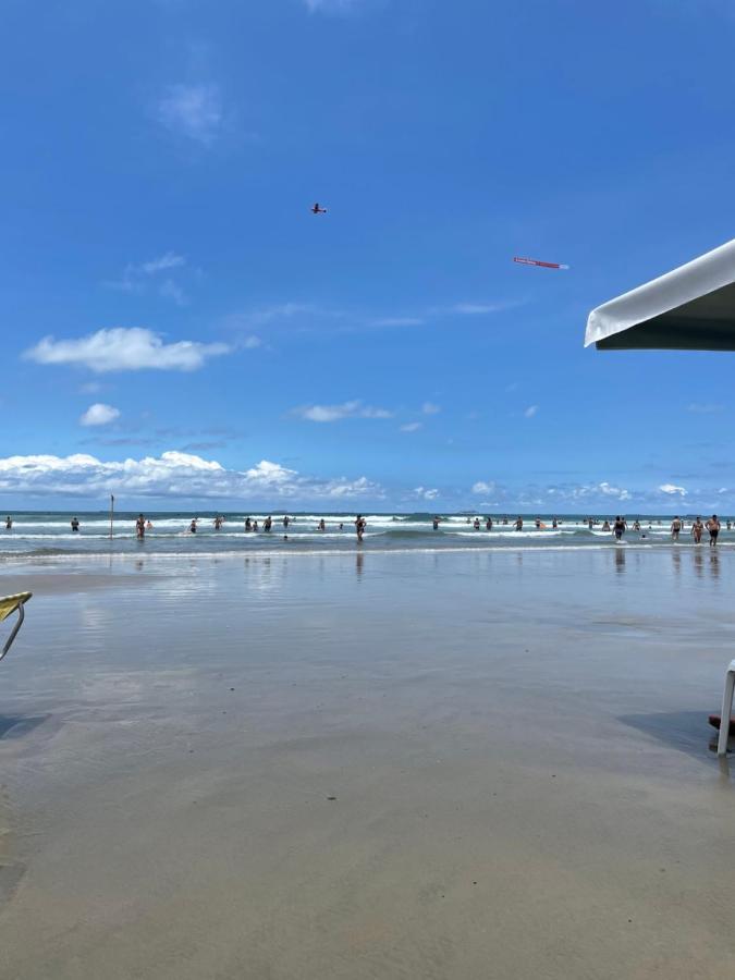 Apartamento pé na areia Guarujá Exterior foto